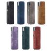 Frosted Retro Blue PU Leather Case for lil Solid 3.0 E-Cigarette - 4
