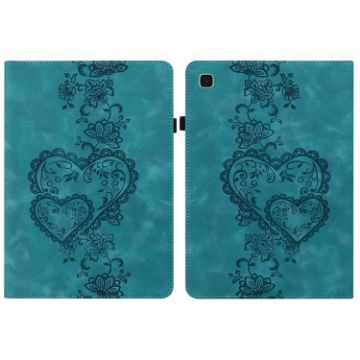Samsung Galaxy Tab A 9.7 T550 Love Hearts Leather Case (Green) - 1