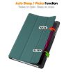 T-Mobile REVVL Tab 5G Leather Smart Case, Dark Green Holder - 4