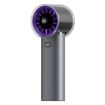 HX-F369 LED Display High Speed Handheld Fan - Dark Grey - 1