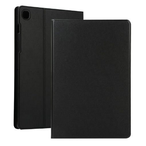 Samsung Galaxy Tab A7/T500 PU Leather Case with Holder (Black) - 1