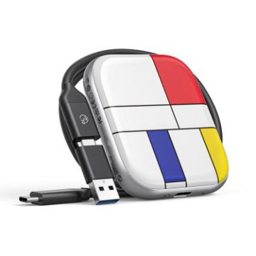 ORICO-H5 512GB 2.5" Type-C Portable SSD, Mondrian-Inspired Design - 1