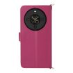 Fossibot S3 Pro Leather Phone Case, 6-Card Slots, Wrist Strap, Rose Red - 3