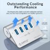 ORICO M3CU2-G2 4-in-1 Type-C Dock: Dual USB & Type-C Ports (Silver) - 5