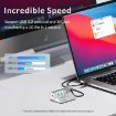ORICO M3CU2-G2 4-in-1 Type-C Dock: Dual USB & Type-C Ports (Silver) - 6