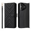 Ulefone Note 19 Leather Case with Wrist Strap & 6 Card Slots (Black) - 1
