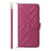 Ulefone Note 19 Leather Case with Wrist Strap & 6 Card Slots (Rose Red) - 2