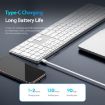 DUX DUCIS LK Series Portable Wireless Keyboard - White - 6