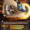 JOYROOM JR-CCL07 3 in 1 Retractable Car Charger - Dark Gray - 4