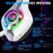 KOTION EACH GS400 Gaming Headset: Bluetooth 2.4GHz Tri-mode, White - 5