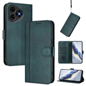 Ulefone Note 19 Retro Leather Phone Case, Dark Green - 1