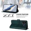 Ulefone Note 19 Retro Leather Phone Case, Dark Green - 4