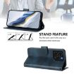 Ulefone Note 20 Pro Retro Leather Case, Dark Blue, Buckle Design - 4