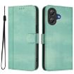Ulefone Note 21 Retro Leather Phone Case, Mint Green, Buckle Design - 2