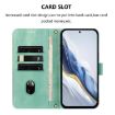 Ulefone Note 21 Retro Leather Phone Case, Mint Green, Buckle Design - 3