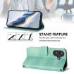 Ulefone Note 21 Retro Leather Phone Case, Mint Green, Buckle Design - 4