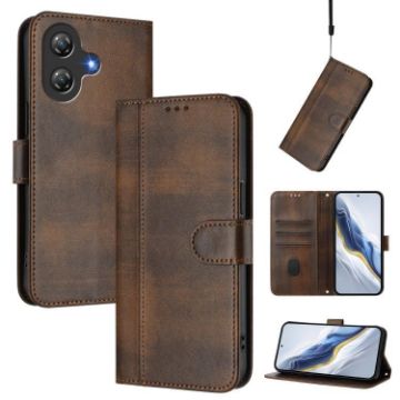 Ulefone Note 21 Retro Leather Case, Brown - Splicing Buckle Design - 1