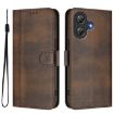 Ulefone Note 21 Retro Leather Case, Brown - Splicing Buckle Design - 2