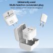 Yesido MC25 750W Travel Plug Adapter Kit with Case (White) - 2