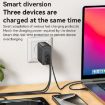 Yesido YC142 PD100W GaN Fast Charger, 2 USB-C, USB-A, EU Plug, Black - 5