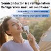 High Speed Black MF119 Handheld Fan with Ice Compress & Cord - 4