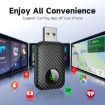 2 in 1 USB Wired/Wireless Car CarPlay/Android Box Adapter (Black) - 6