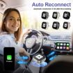 Mini USB Wired to Wireless Car CarPlay/Android Auto Adapter Gold - 4