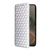 Motorola Edge 5G 2025 Silver Flip Leather Case with Cubic Texture - 2