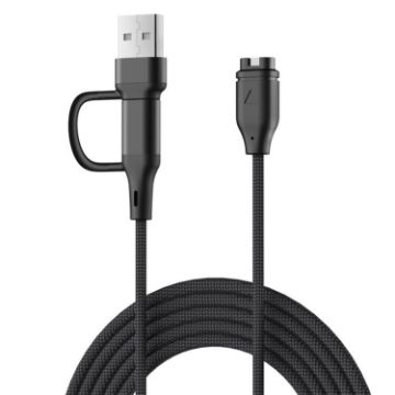 Garmin Fenix 8/7X/6S Pro 2-in-1 Type-C USB-A Charging Cable 1m - 1