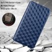 Ulefone Note 21 Blue Cubic Grid Texture Flip Leather Case - 6