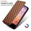 Ulefone Note 21 Brown Cubic Grid Flip Leather Phone Case - 5