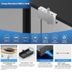 HCL-3A1C-Pro Aluminum 3xUSB & Type-C Clamp Hub (Black) - 2