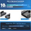 HCL-3A1C-Pro Aluminum 3xUSB & Type-C Clamp Hub (Black) - 3