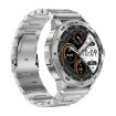 AK77 Smart Watch, Fitness Tracker with Health Monitoring (Silver Steel) - 2