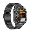 AK80 BT Call Smart Watch, Health Monitoring Fitness Tracker (Black Steel) - 2