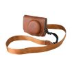 Canon G7 X Mark III Retro Leather Camera Case with Strap (Coffee) - 1