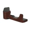 Sony Alpha 7C II Litchi Texture Leather Camera Half Case (Coffee) - 3