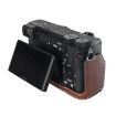 Sony ILCE-6400/A6300/A6200 Litchi PU Leather Camera Case (Coffee) - 2