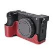 Sony ILCE-6700/A6700 Litchi Texture PU Leather Case (Wine Red) - 5