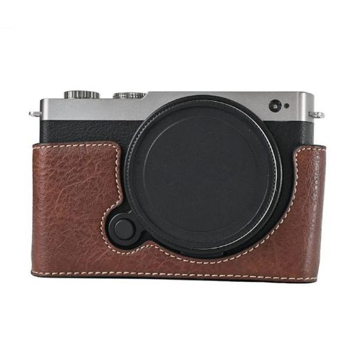 Panasonic LUMIX S9 Litchi Texture PU Leather Camera Case (Coffee) - 1
