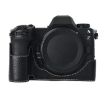 Nikon Z6III Litchi Texture Leather Camera Half Case Base (Black) - 1