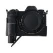 Nikon Z6III Litchi Texture Leather Camera Half Case Base (Black) - 5