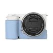 Sony ZV-E10 Blue Litchi Texture PU Leather Camera Half Case Base - 1