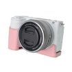 Sony Alpha ZV-E10 II/ZV-E10M2 Pink Litchi Texture PU Leather Case - 2