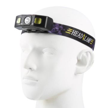 YY12 Infrared Sensor Headlight - Outdoor Super Bright (Black) - 1