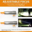 X723 Waterproof Aluminum Alloy Flashlight with Zoom and White Laser - 5