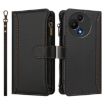 TCL 605/60 SE Leather Case: 9 Card Slots & Magnetic Closure (Black) - 2