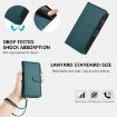 TCL 605/60 SE Dark Green Leather Case: 9 Card Slots & Hand Strap - 6