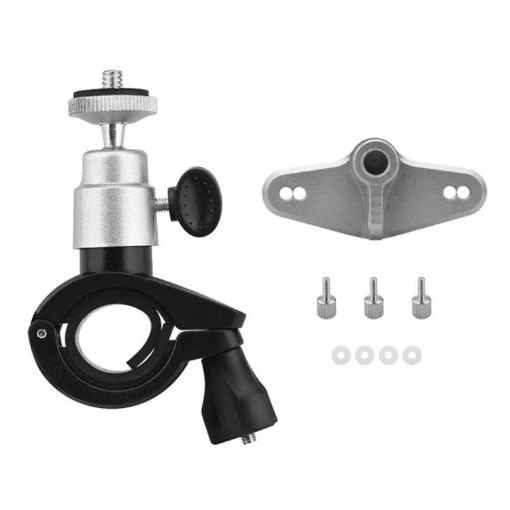 DJI RC/RC 2 BRDRC Drone Remote Adapter Base Bike Holder (Black Silver) - 1