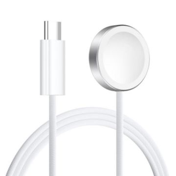 Apple Watch Series xDfind Type-C Magnetic Wireless Charger (White) - 1